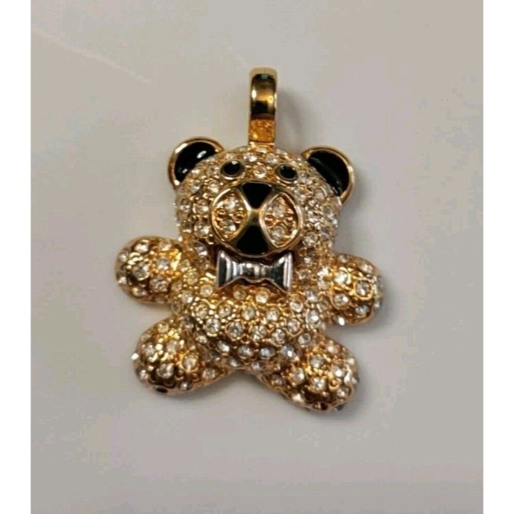 Barbara Mandrell Gold Plated Teddy Bear Pendant
